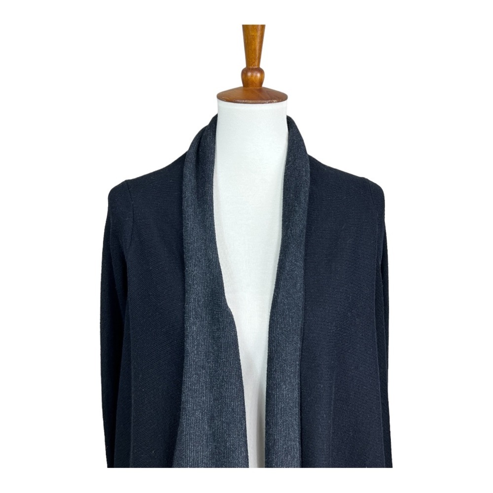 LULULEMON Reversible Waterfall Cardigan in Black/Grey One Size Casual warm wrap - Picture 5 of 11